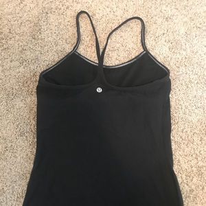 Lululemon Power Y tank, black, size 6